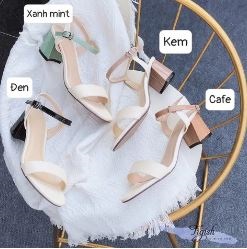 Sandal 5P gót trụ khuyết mũi tròn - Giày Dép Thời Trang Nữ Tigish - Công Ty TNHH Stepwell