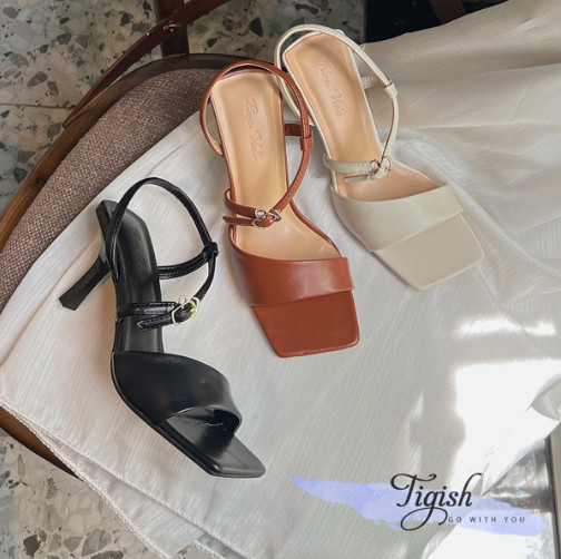 Sandal 7P gót vuông nhỏ mũi vuông - Giày Dép Thời Trang Nữ Tigish - Công Ty TNHH Stepwell