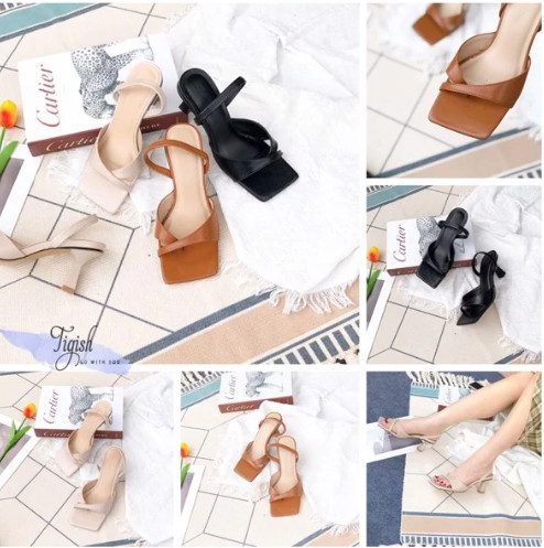 Sandal 7P gót vuông xỏ ngón - Giày Dép Thời Trang Nữ Tigish - Công Ty TNHH Stepwell