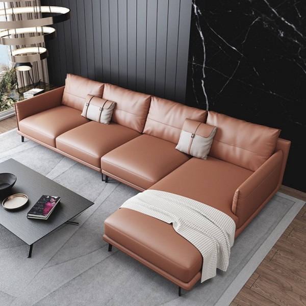 Ghế sofa góc đệm da cỡ lớn L21 - Pula Furniture - Công Ty TNHH Thương Mại và Dịch Vụ Bảo Hân Việt Nam