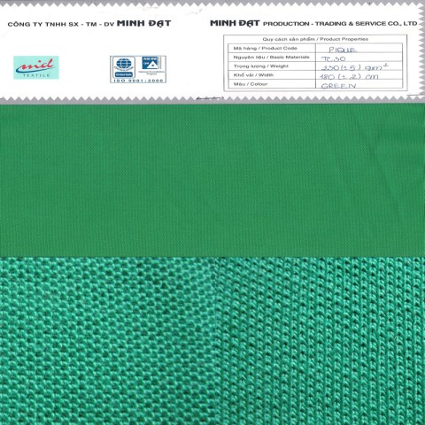 Pique - Vải Minh Đạt - Công Ty TNHH Sản Xuất - Thương Mại - Dịch Vụ Minh Đạt