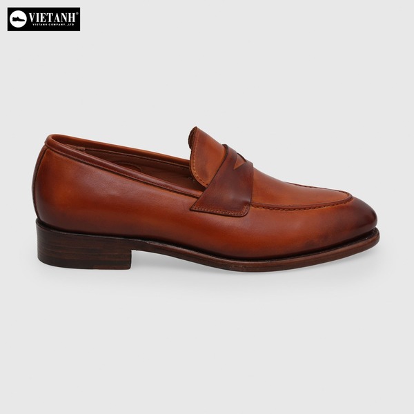 Giày Loafer đế da Goodyear Patina vàng VA05