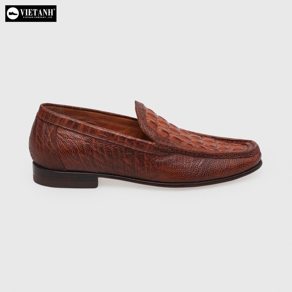 Giày Loafer đế da Goodyear da cá sấu loại A