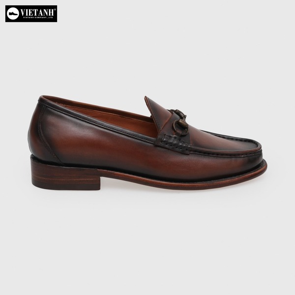 Giày Loafer đế da Goodyear nâu 725-1