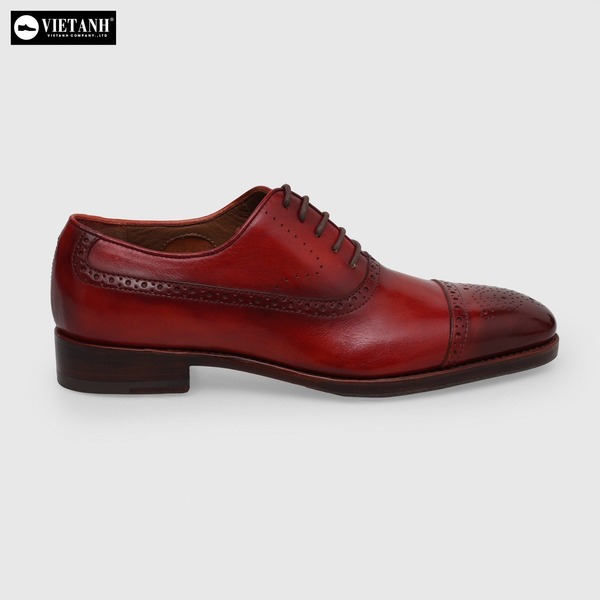 Giày Oxford đế da Goodyear nâu vàng AV20-8