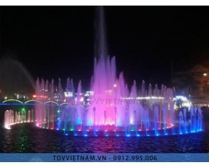 Đài phun nước thị xã Phổ Yên - Thái Nguyên - Đài Phun Nước - Nhạc Nước TDV Việt Nam - Công Ty CP XD Và TM TDV Việt Nam