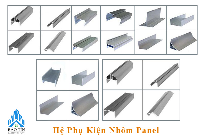 Hệ phụ kiện nhôm Panel - Tấm Panel Bảo Tín - Công Ty TNHH Xây Dựng Và Phát Triển Bảo Tín