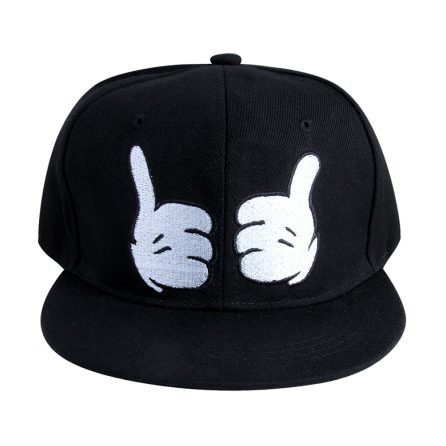 Nón Snapback đen in hình