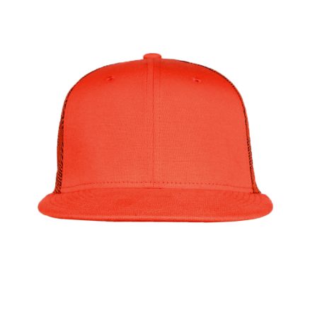 Nón Snapback lưới màu cam trơn