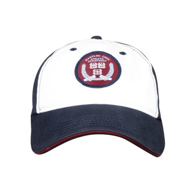 Nón kết xanh phối trắng in logo