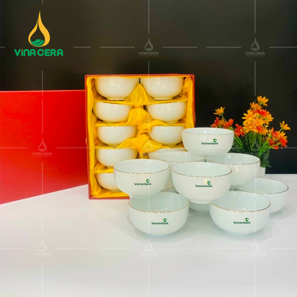 Bộ bát ăn quà tặng - Xưởng Gốm Sứ Vina Cera