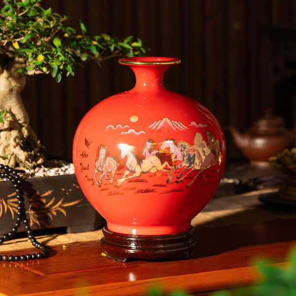 Bình hút tài lộc - Gốm Sứ Sáng Tạo Việt - Công Ty TNHH Sản Xuất Và Kinh Doanh Sáng Tạo Việt