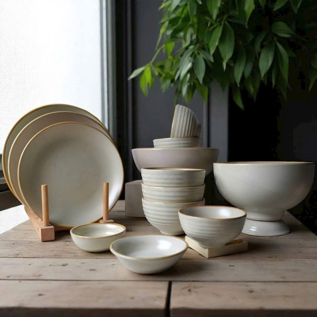 Bộ chén gốm sứ - Gốm Sứ Sáng Tạo Việt - Công Ty TNHH Sản Xuất Và Kinh Doanh Sáng Tạo Việt