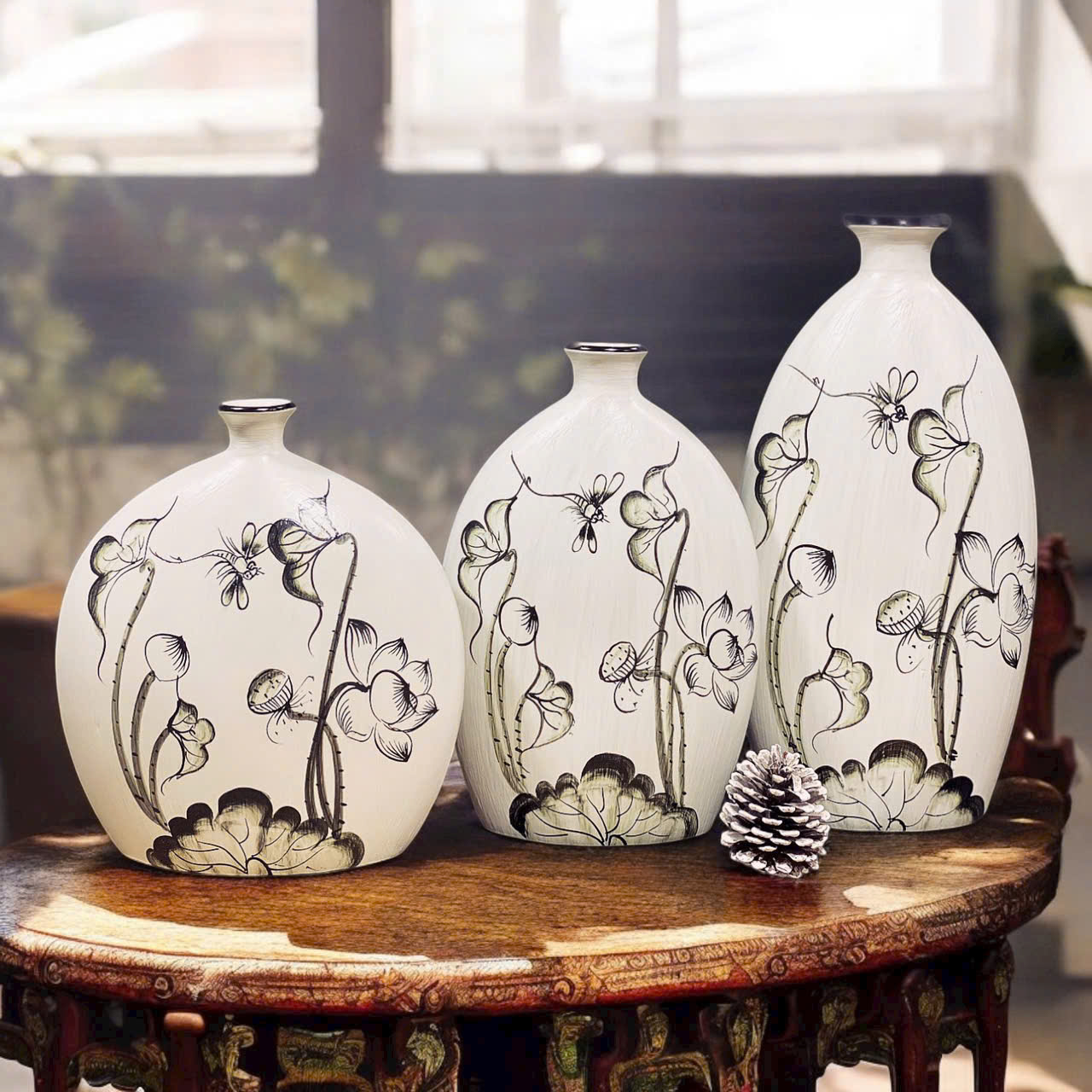 Lọ hoa gốm sứ - Gốm Sứ Sáng Tạo Việt - Công Ty TNHH Sản Xuất Và Kinh Doanh Sáng Tạo Việt