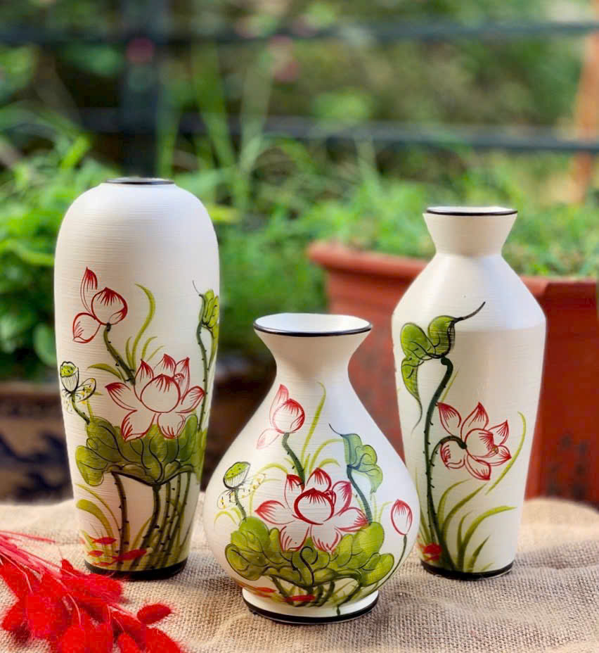 Lọ hoa gốm sứ - Gốm Sứ Sáng Tạo Việt - Công Ty TNHH Sản Xuất Và Kinh Doanh Sáng Tạo Việt