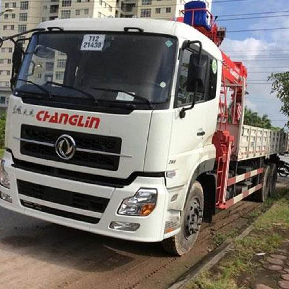 Cẩu thùng Dongfeng 3 chân gắn cẩu