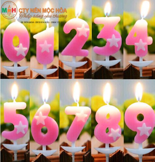 Đèn Cầy Nhũ sinh nhật trang trí bánh 1 cây nến nhũ sinh nhật  MixASale
