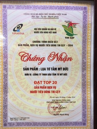 Top 20 sản phẩm dịch vụ tiêu dùng tin cậy