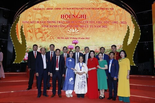 Vinh danh công dân thủ đô ưu tú năm 2022
