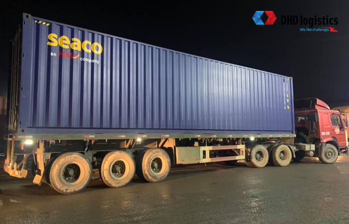 Vận chuyển xe container - Công Ty Cổ Phần Quốc Tế DHD