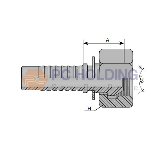 Đầu bấm hệ ren BSP - Thiết Bị Thủy Lực Phú Cường Holding - Công Ty Cổ Phần Phú Cường Holding