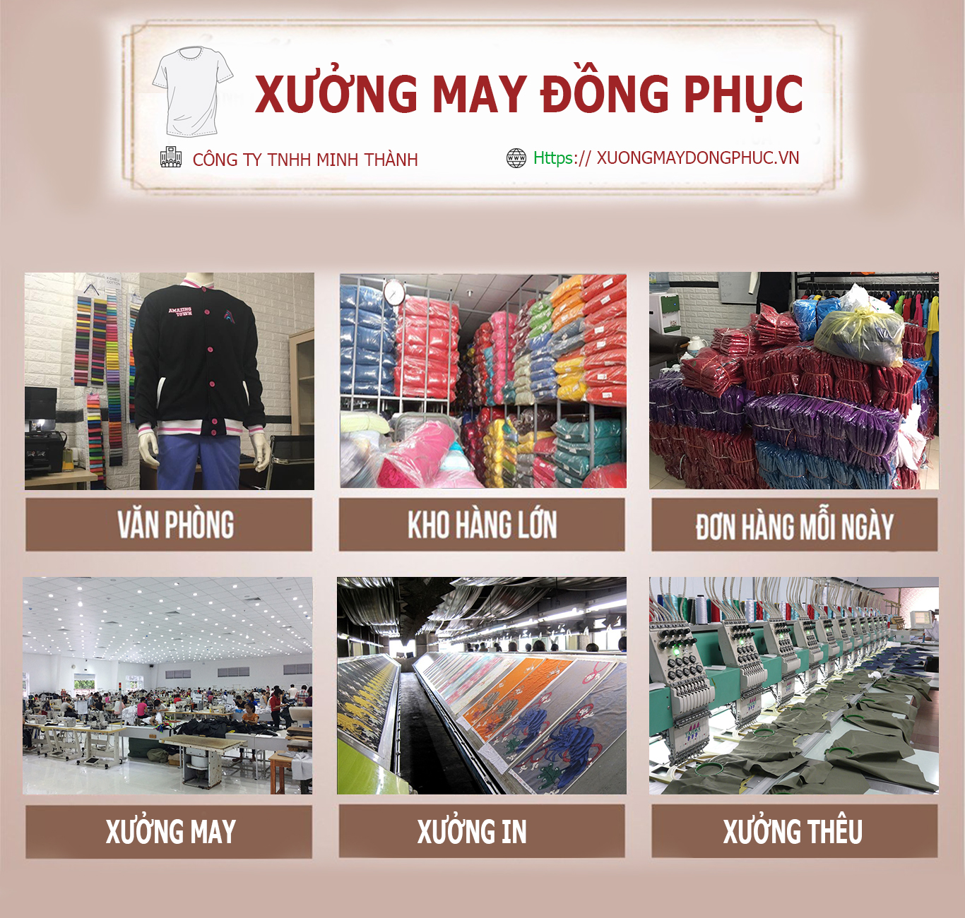 Xưởng may đồng phục - Đồng Phục Minh Thành - Công Ty Đồng Phục Minh Thành