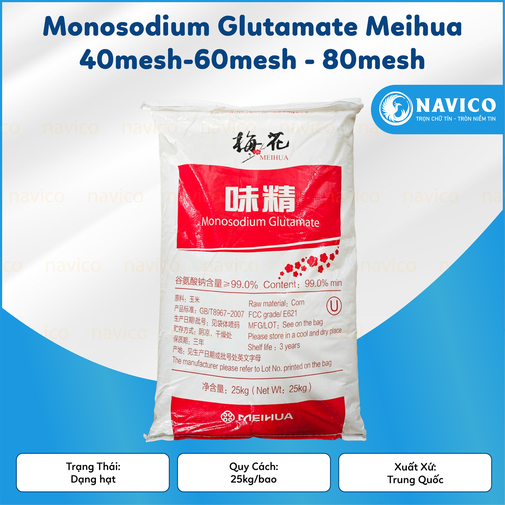 Bột ngọt Monosodium Glutamate Meihua