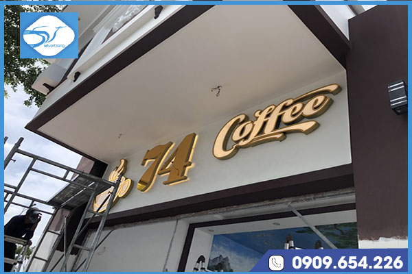 Thi công bảng hiệu chữ nổi