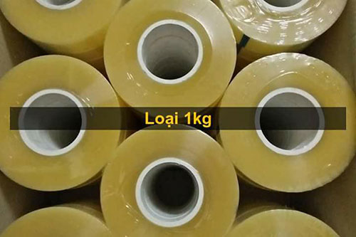 Băng dính lõi nhựa 1kg/cuộn - Vật Liệu Đóng Gói Hoàng Lâm - Công Ty Sản Xuất TM & DV Hoàng Lâm