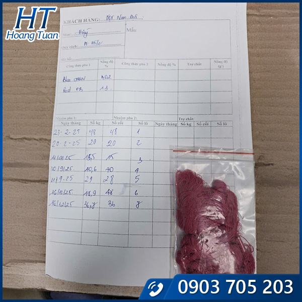 Test màu sợi nhuộm