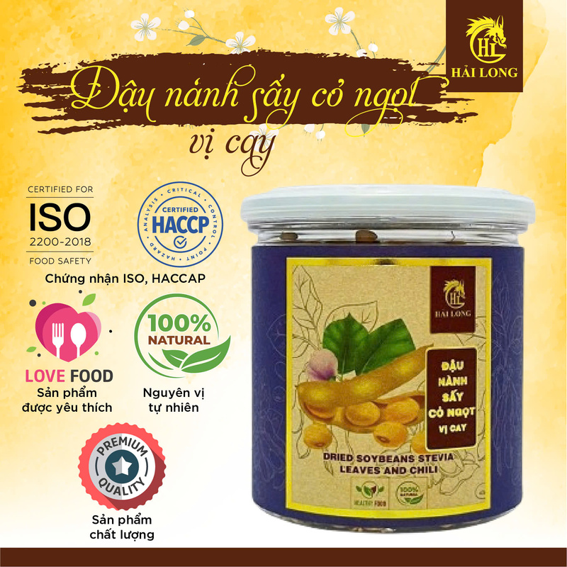 Đậu nành sấy cỏ ngọt vị cay