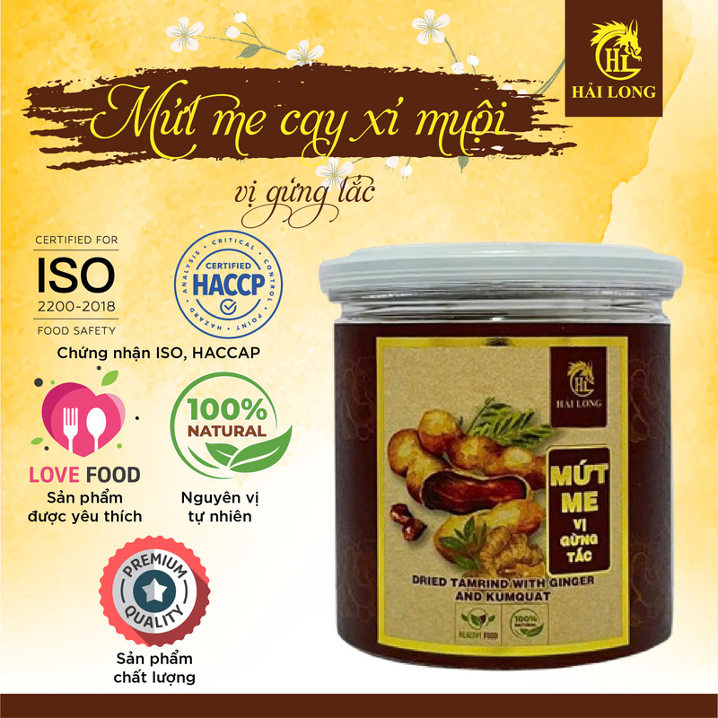 Mứt me cay xí muội vị gừng tắc