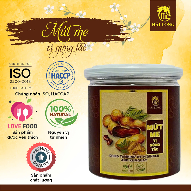 Mứt me vị gừng tắc