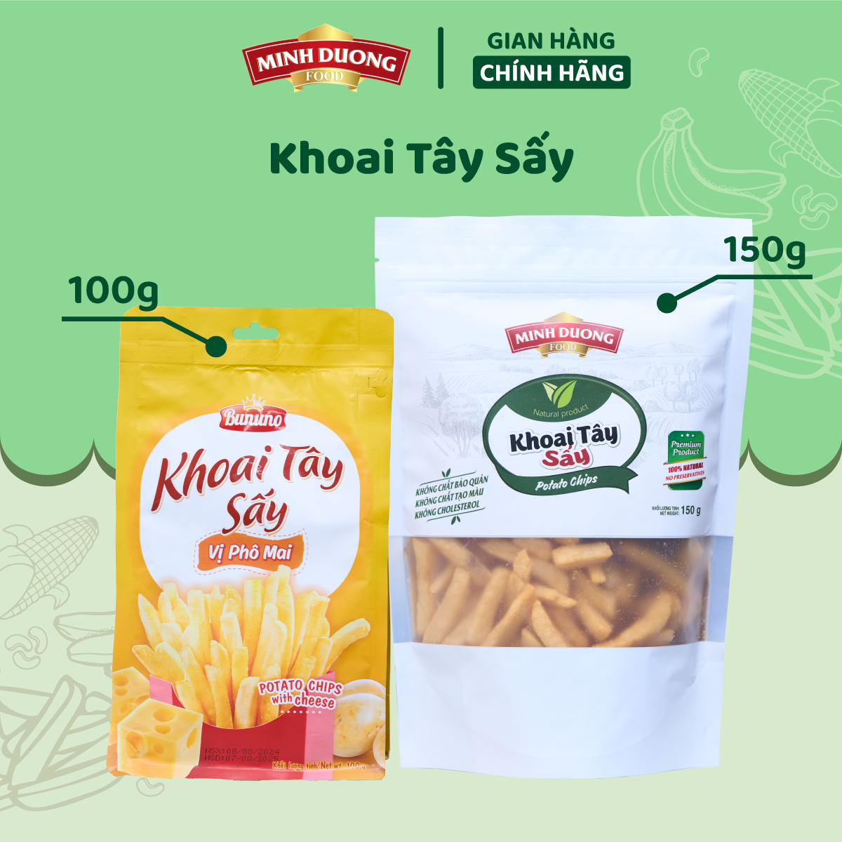 Khoai tây sấy - Minh Dương Food - Công Ty TNHH MTV Minh Dương