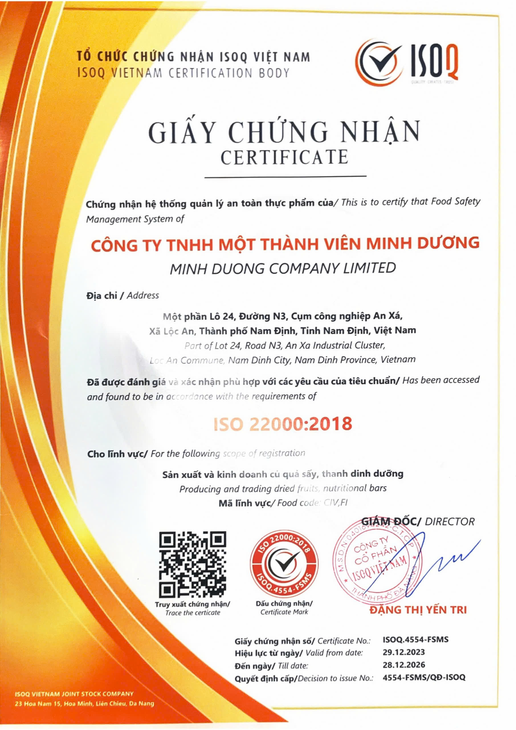  - Minh Dương Food - Công Ty TNHH MTV Minh Dương