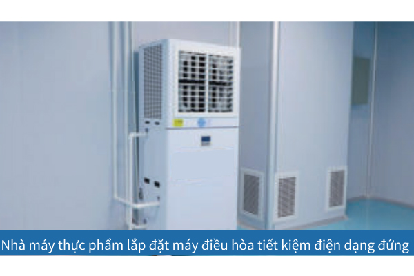 Nhà máy thực phẩm lắp đặt điều hòa đứng