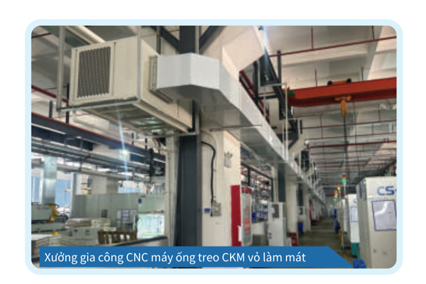 Xưởng gia công CNC máy ống treo CKM vỏ làm mát