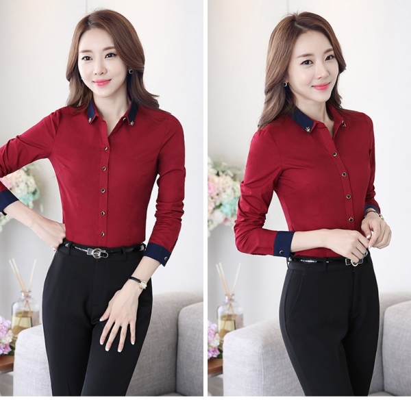 Áo sơ mi nữ - Đồng Phục Thiên Hương Phát - Công Ty TNHH Sản Xuất Thương Mại Thiên Hương Phát