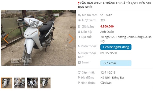 Đăng tin xe máy - trangdangtin.com - Công Ty TNHH Truyền Thông Quảng Cáo Chân Trời Mới