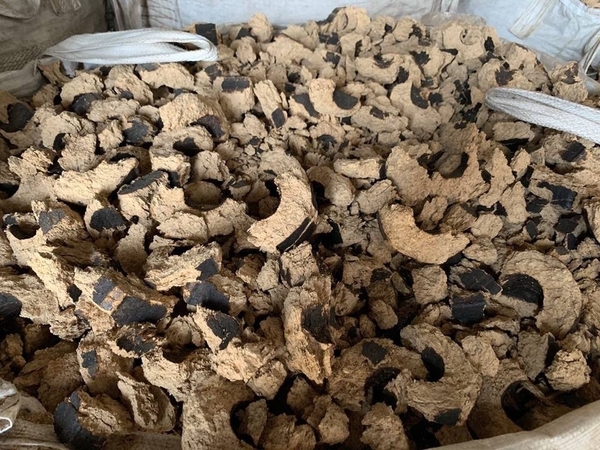 Củi trấu dập