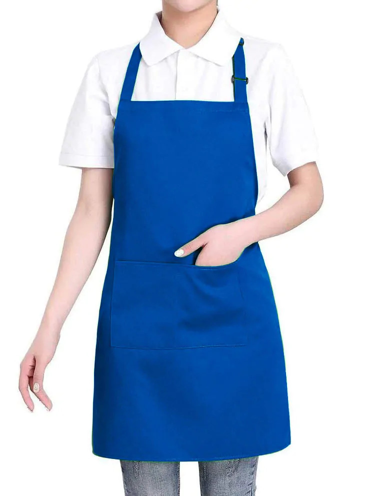 Tạp dề màu xanh bích