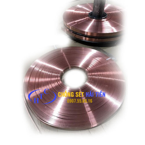 Băng đồng tiếp địa 25x3mm, Đồng đỏ
