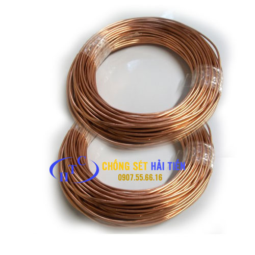 Cáp đồng trần, cáp đồng bọc PVC thoát sét, tiếp địa - Thiết Bị Chống Sét Hải Tiến - Công Ty TNHH Đầu Tư Thương Mại Hải Tiến