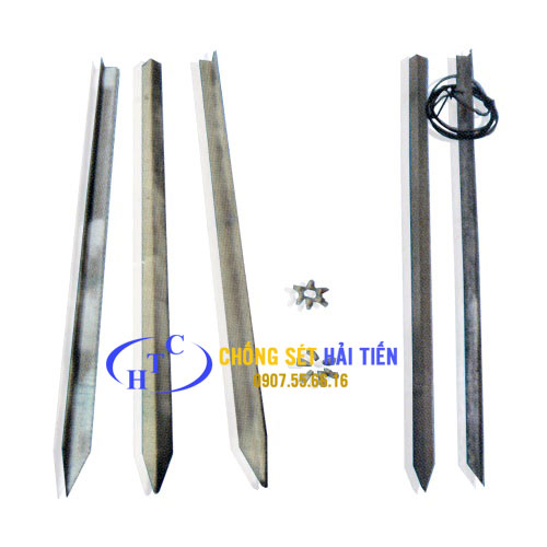 Cọc tiếp địa L63x63x6 dài 2.5m - Thiết Bị Chống Sét Hải Tiến - Công Ty TNHH Đầu Tư Thương Mại Hải Tiến