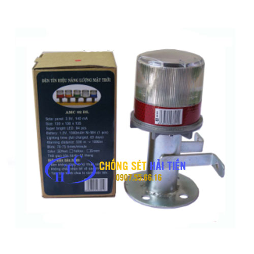 Đèn báo không năng lượng mặt trời AMC02DL - Thiết Bị Chống Sét Hải Tiến - Công Ty TNHH Đầu Tư Thương Mại Hải Tiến