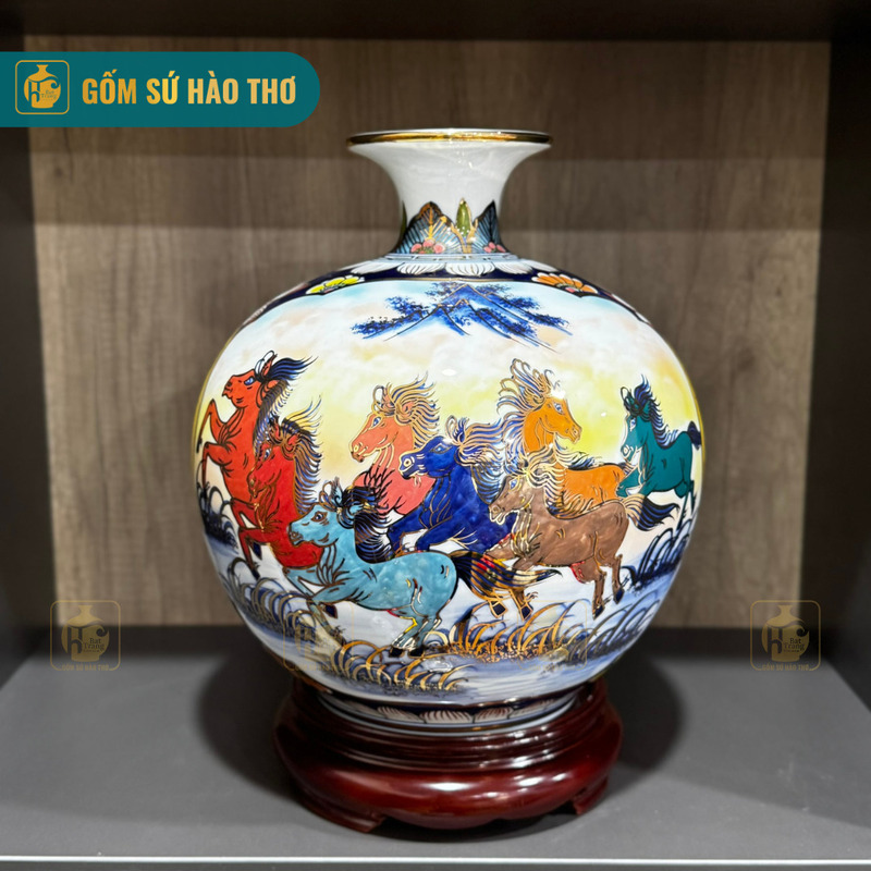 Bình tài lộc vẽ vàng