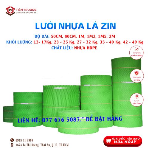 Lưới nhựa PE lá zin - Tiến Trường Group - Công Ty TNHH Thương Mại Vật Liệu Xây Dựng Tiến Trường