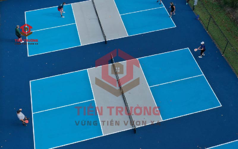 Thi công sân pickleball - Tiến Trường Group - Công Ty TNHH Thương Mại Vật Liệu Xây Dựng Tiến Trường