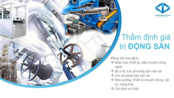 Thẩm định giá trị động sản