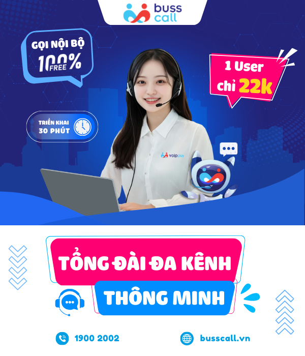 Tổng đài đa kênh thông minh - Dịch Vụ Viễn Thông VOIP24H - Công Ty TNHH Giải Pháp Kết Nối